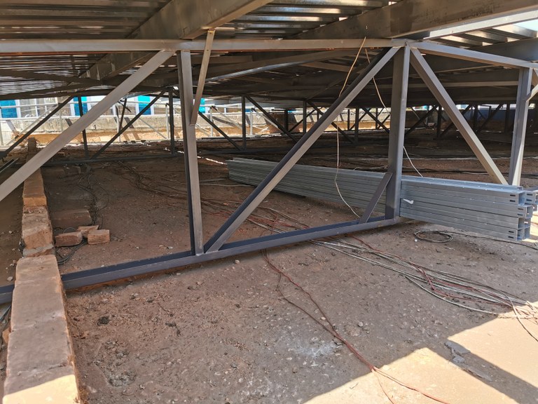 Instalação da 1ª Parte do Telhado