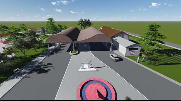 Projeto de construção em andamento Projeto de construção em andamento