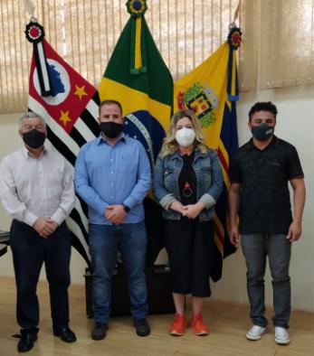 Prefeito Dirceu Pano, vereador Leandro Mancha, Deputada Patrícia Bezerra e o vice-prefeito Luzimar Baianinho. Prefeito Dirceu Pano, vereador Leandro Mancha, Deputada PatríciaBezerra e o vice-prefeito Luzimar Baianinho.