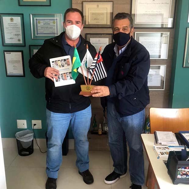 Vereador Leandro Mancha, com Marcelo Barbieri (Imagem divulgação) Vereador Leandro Mancha, com Marcelo Barbieri (Imagem divulgação)